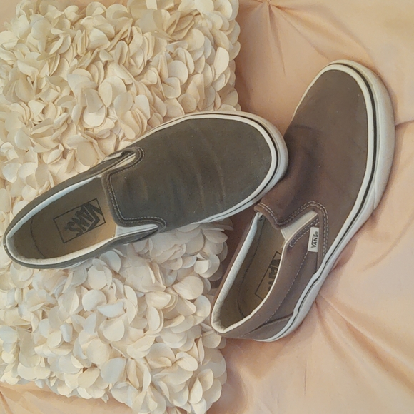 Vans Men's khaki green canvas shoes - Picture 2 of 7